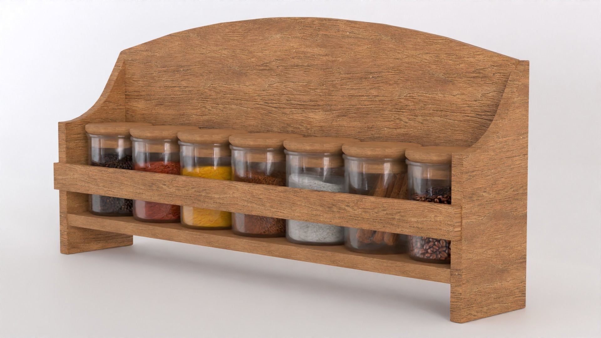 Spice Rack Shelf 3D model 3D model_1