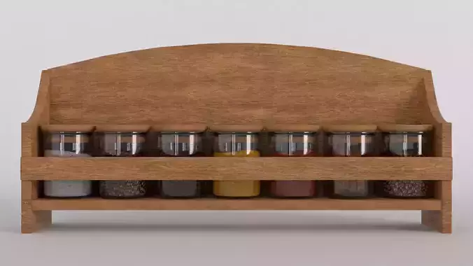 Spice Rack Shelf 3D model