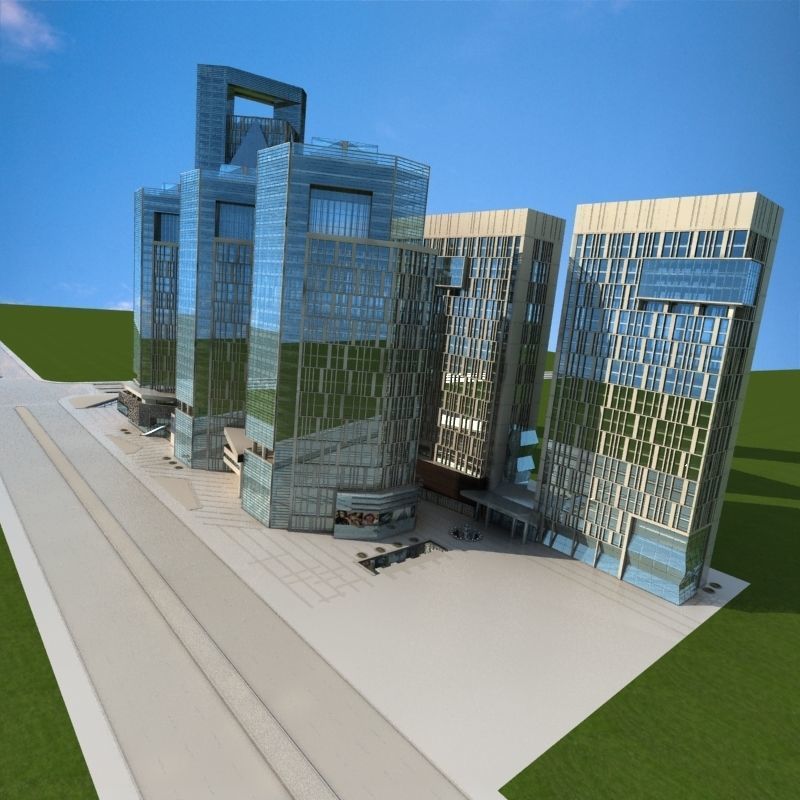 Cityscape 4 3D model_2
