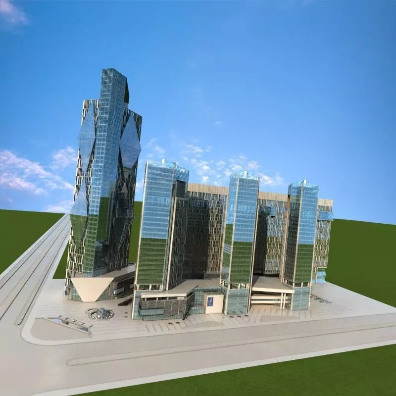 Cityscape 4 3D model_0