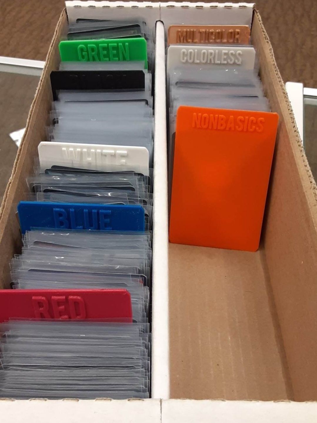 Magic the Gathering Card Type Dividers SET 3D print model_2