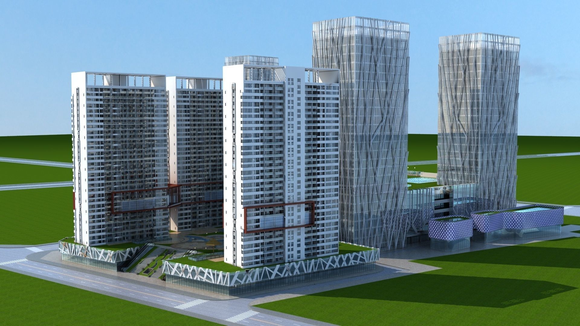 Cityscape 9 3D model_3