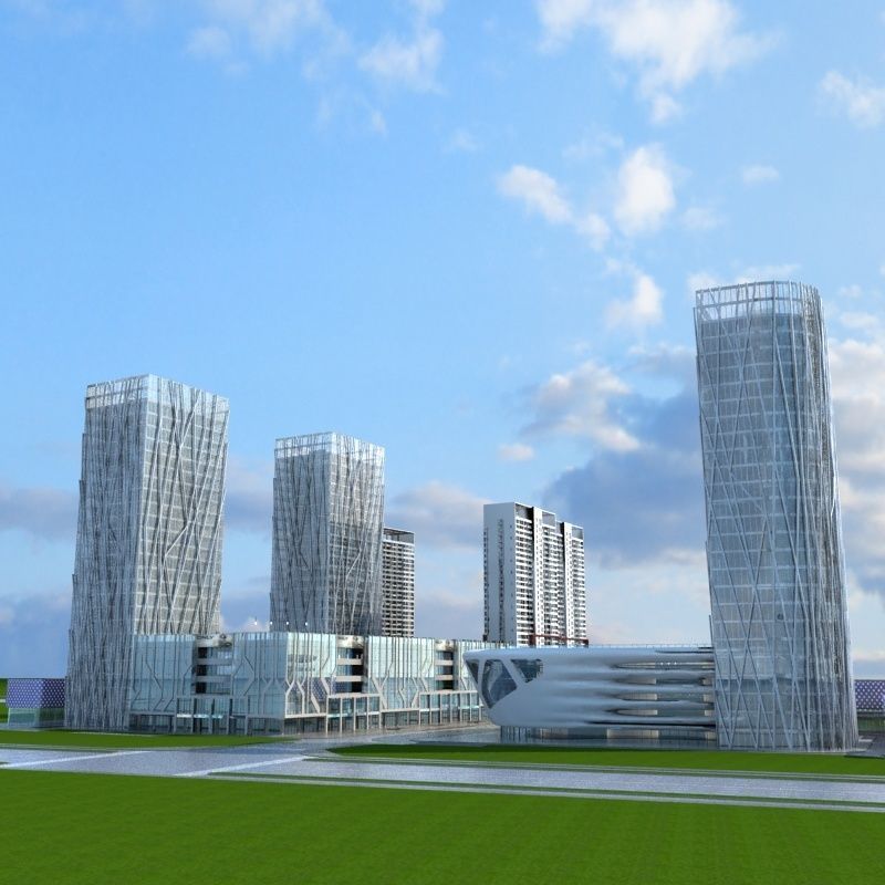 Cityscape 9 3D model_1
