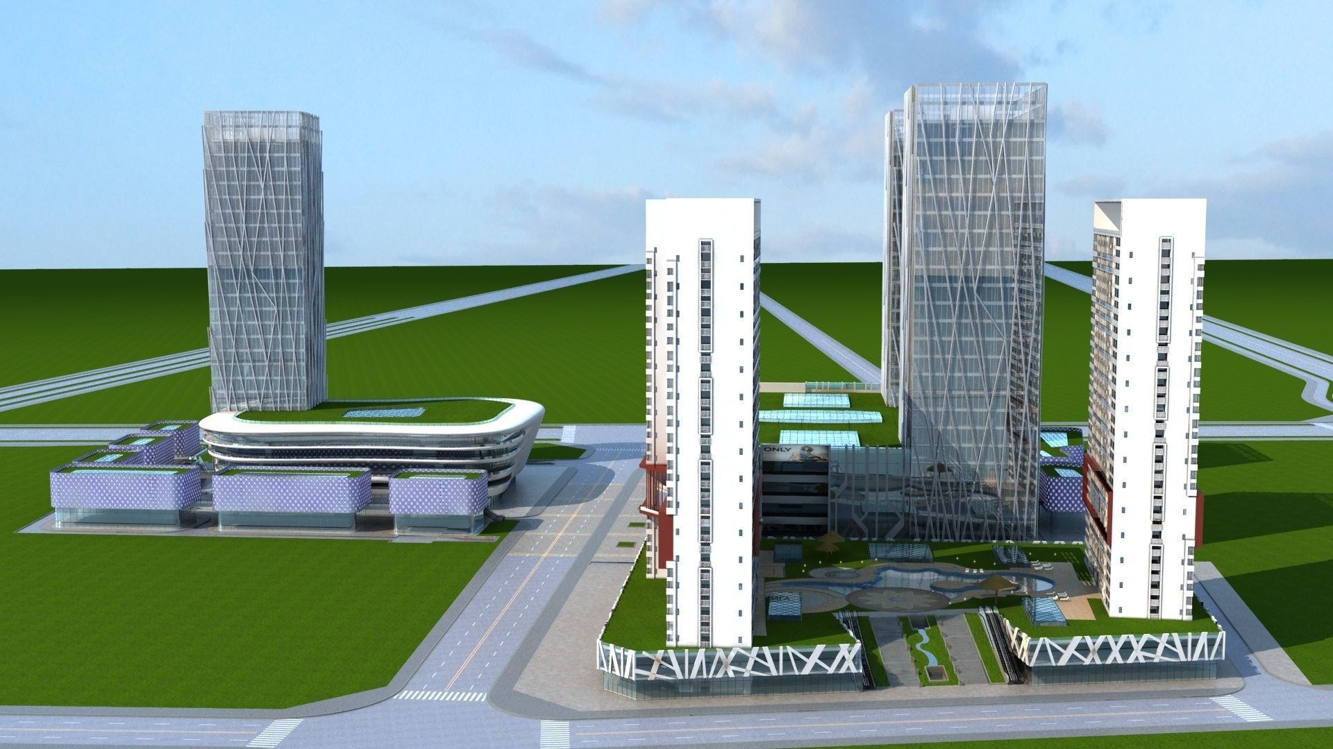 Cityscape 9 3D model_2
