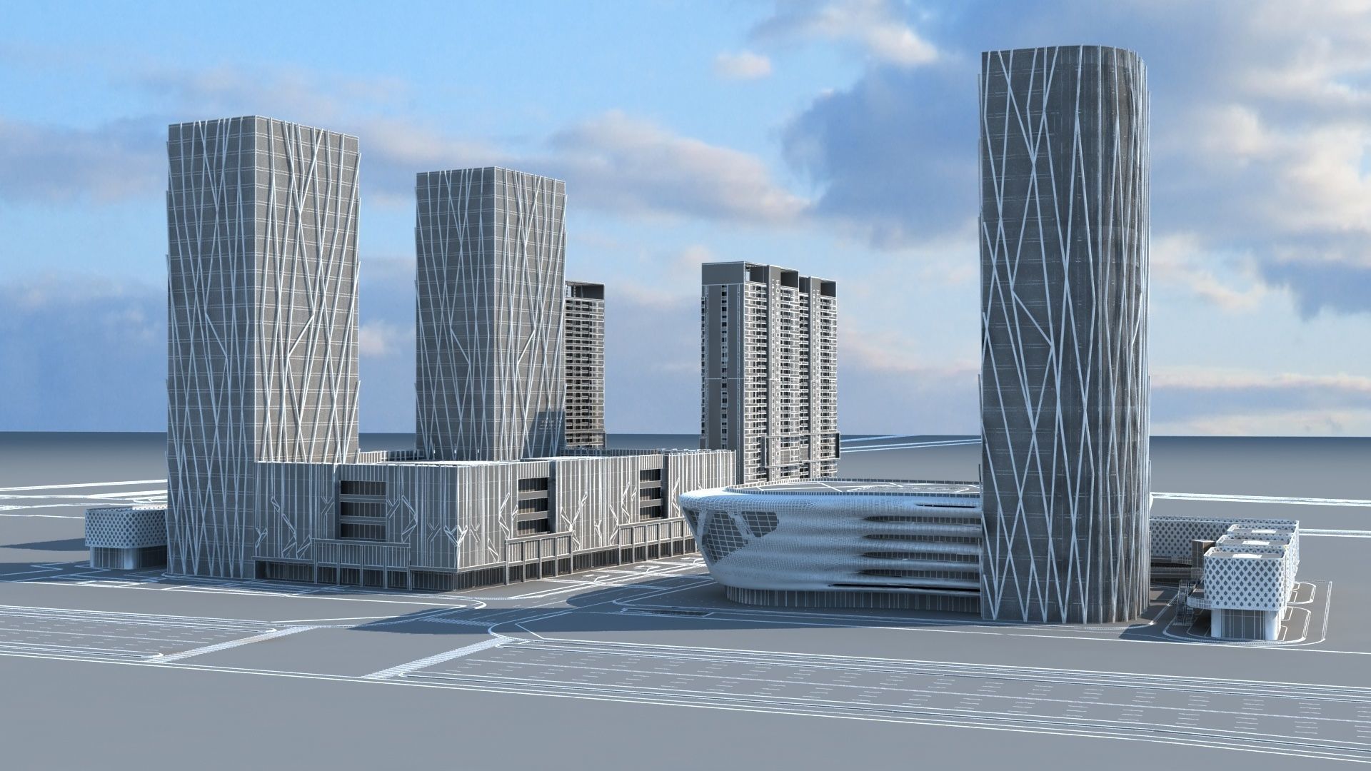 Cityscape 9 3D model_16