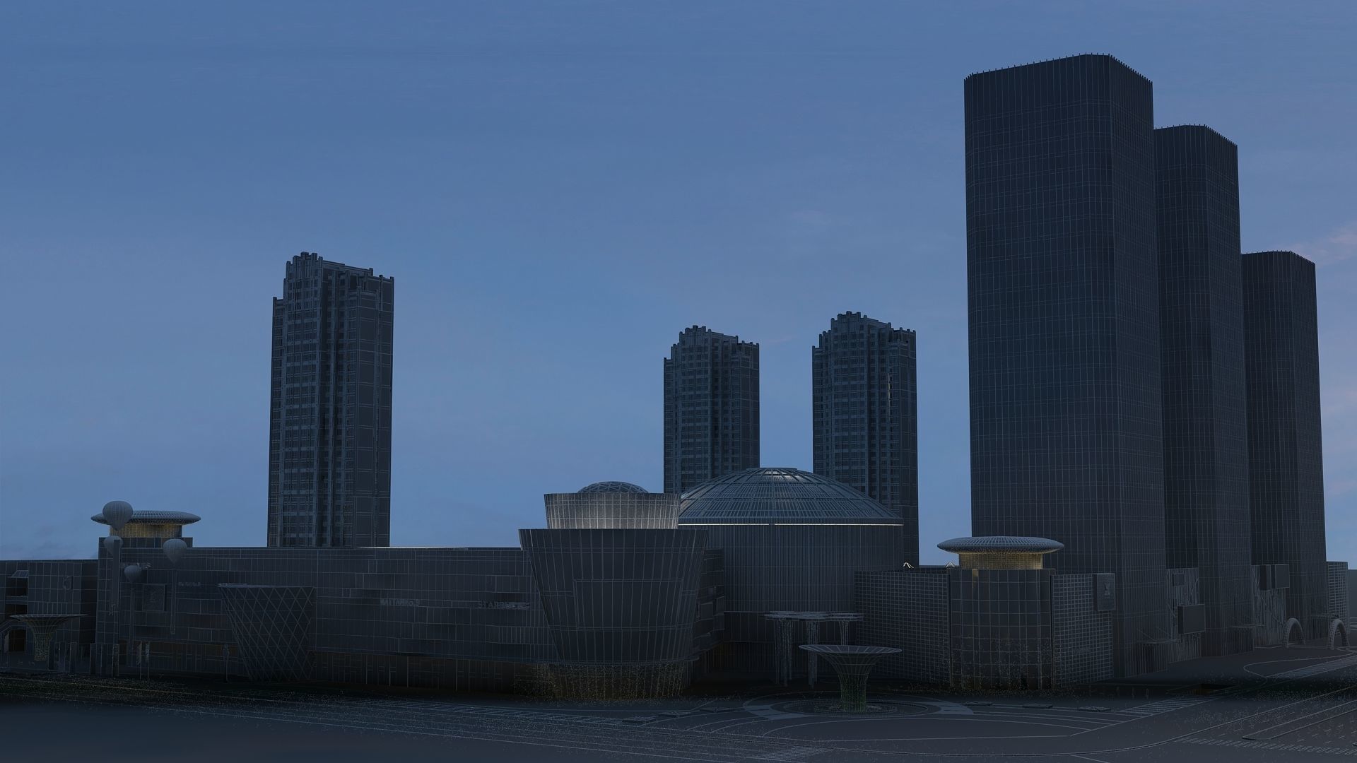  Night View 3D model_24