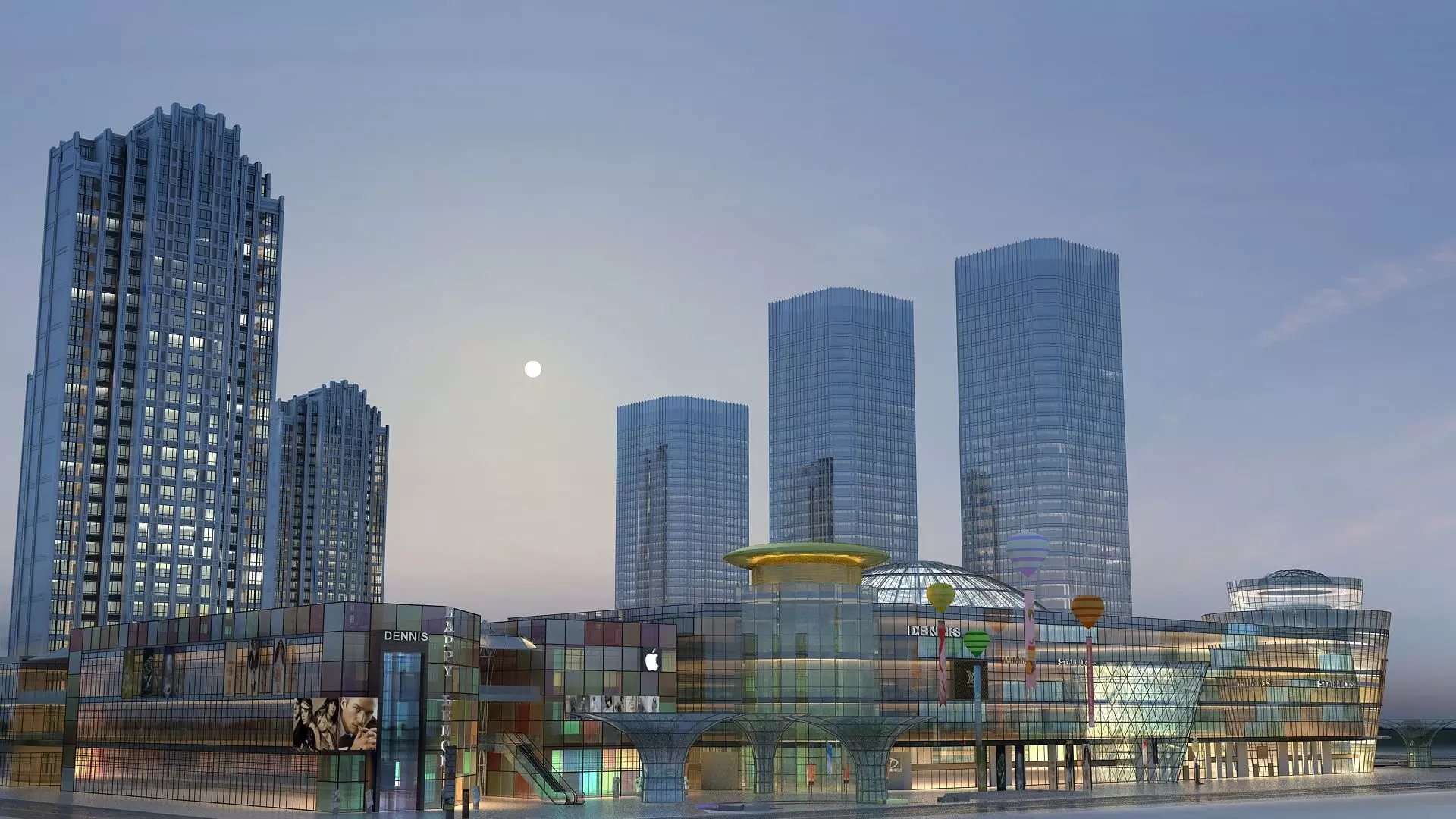  Night View 3D model_0