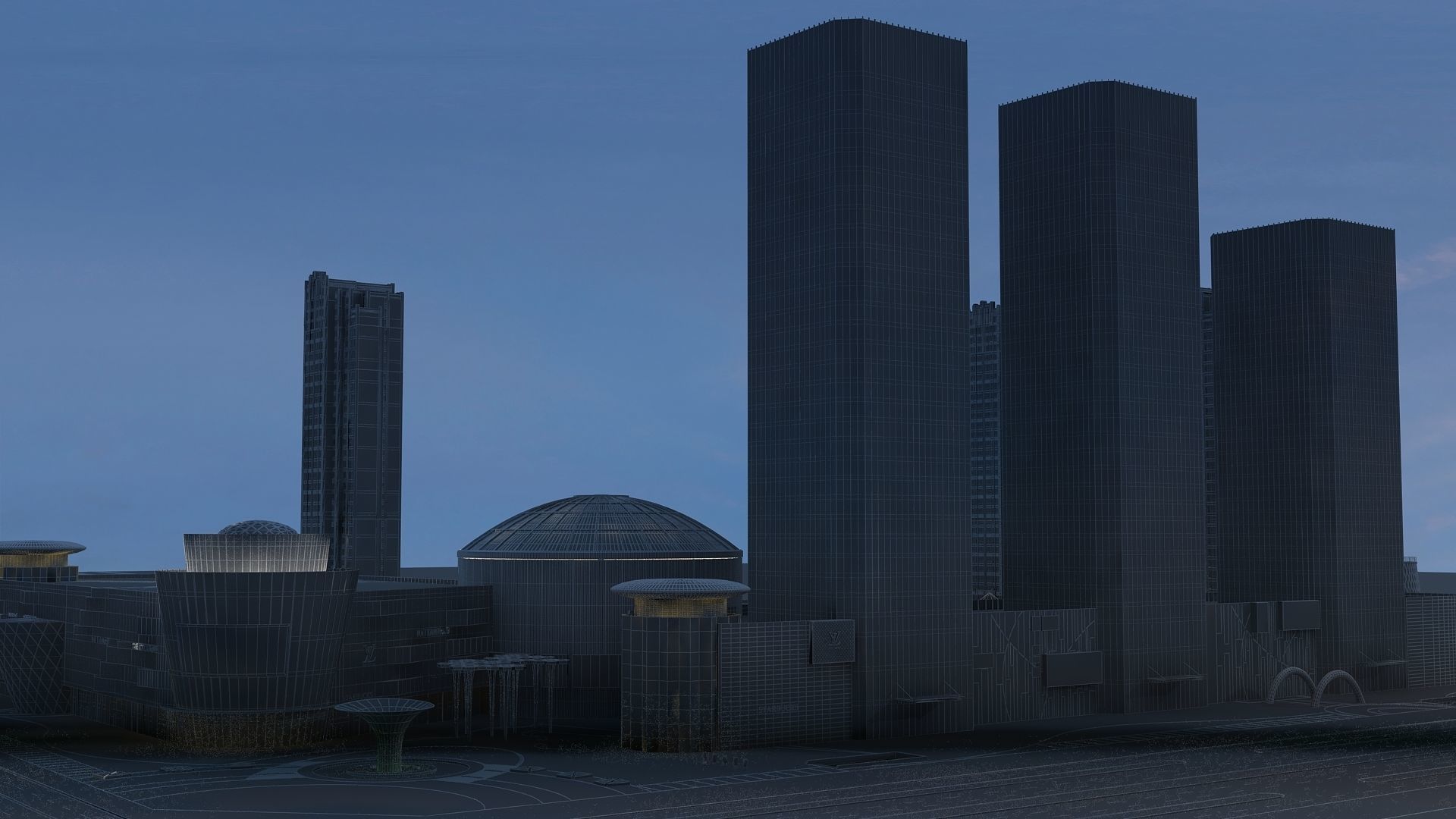  Night View 3D model_25