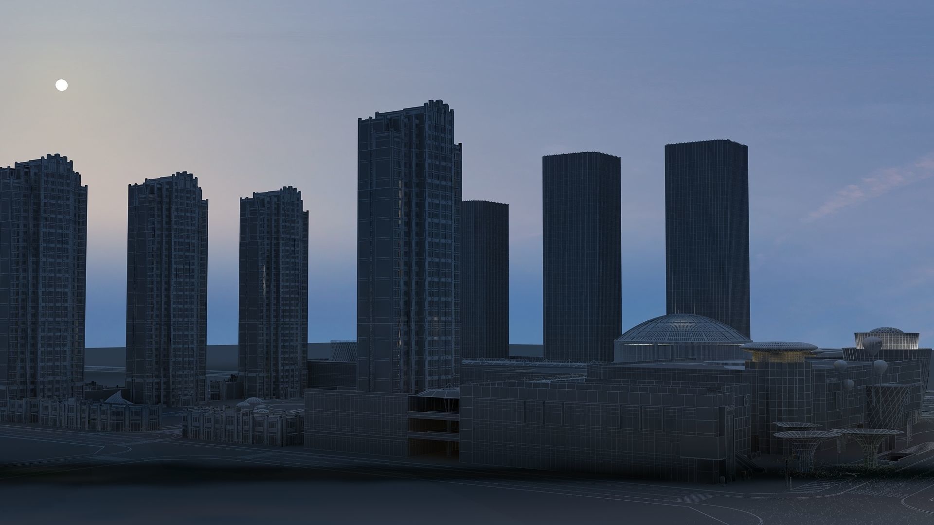  Night View 3D model_23