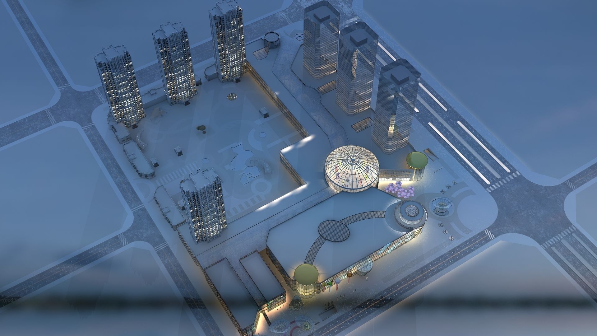  Night View 3D model_6