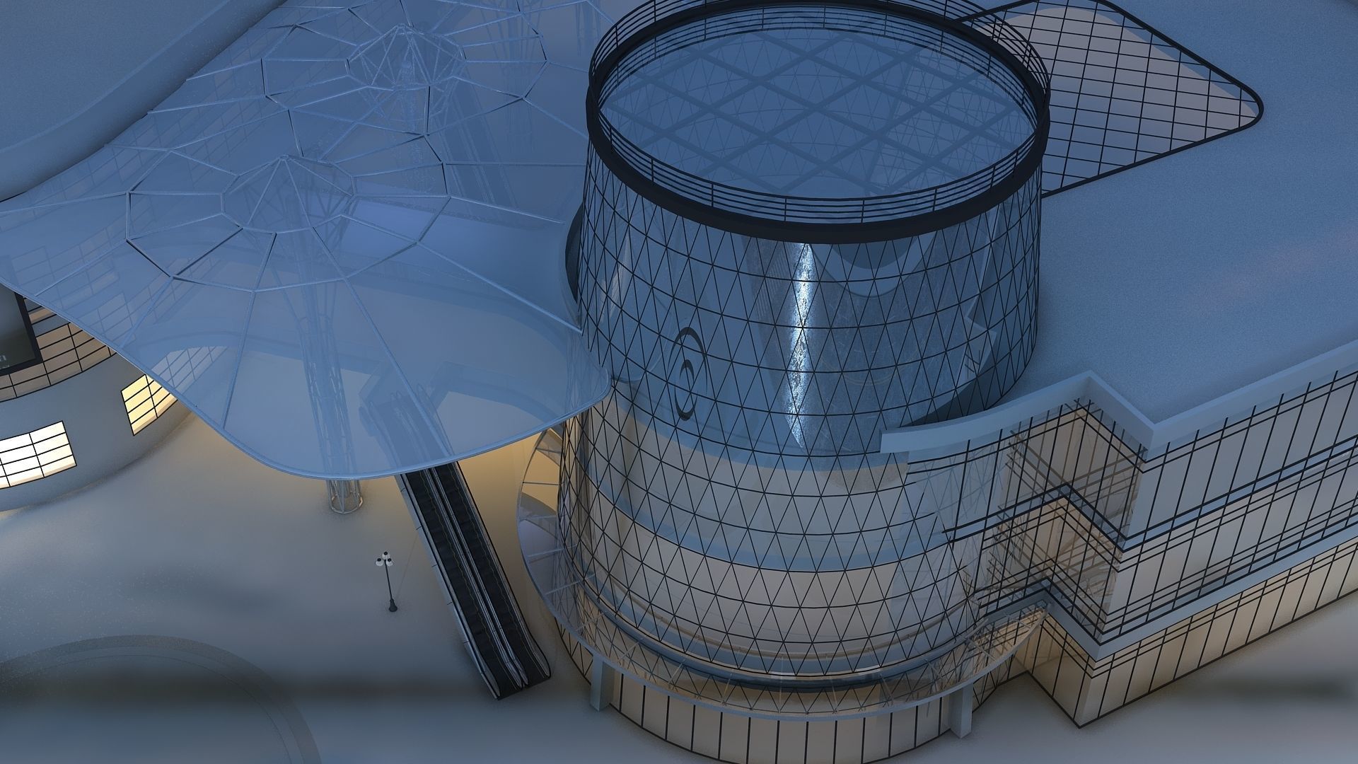  Night View 3D model_19