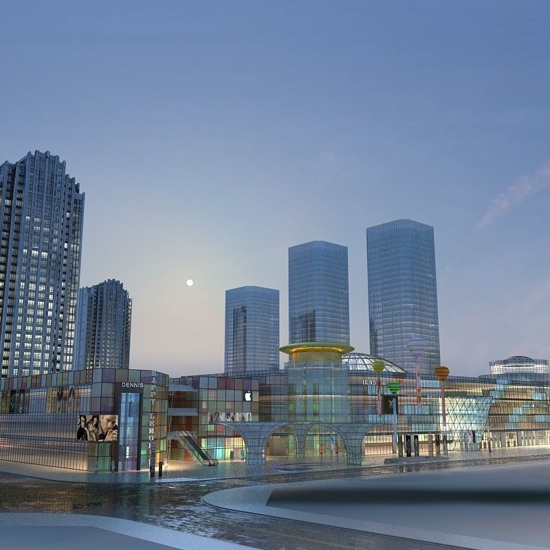  Night View 3D model_1