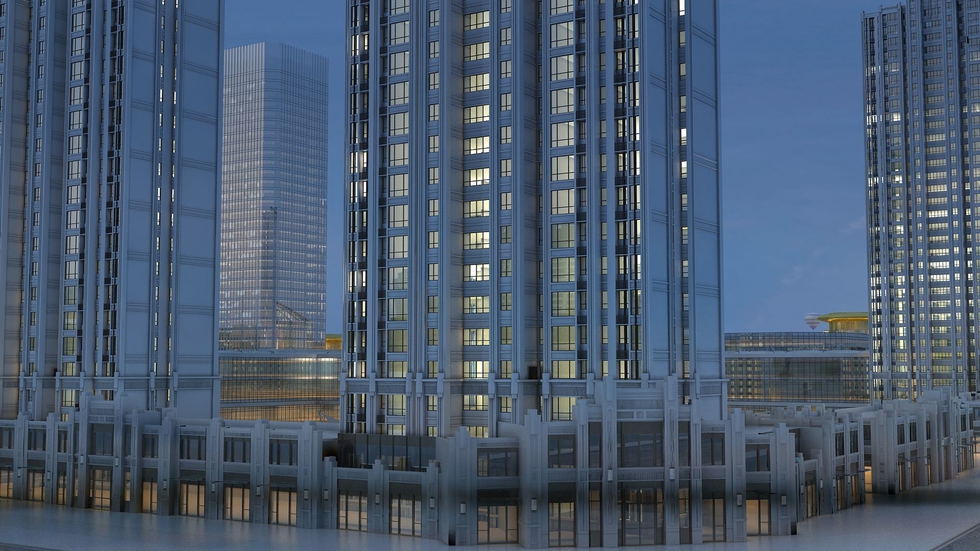  Night View 3D model_18