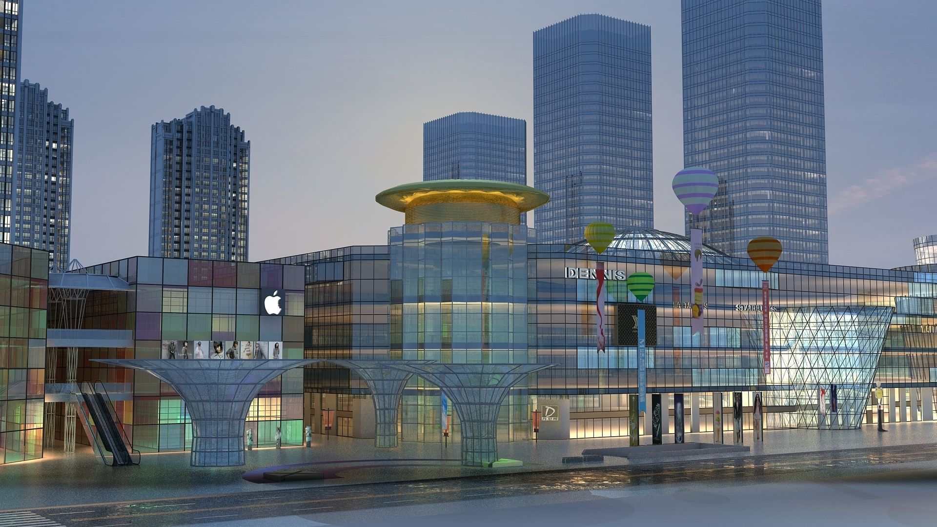  Night View 3D model_14