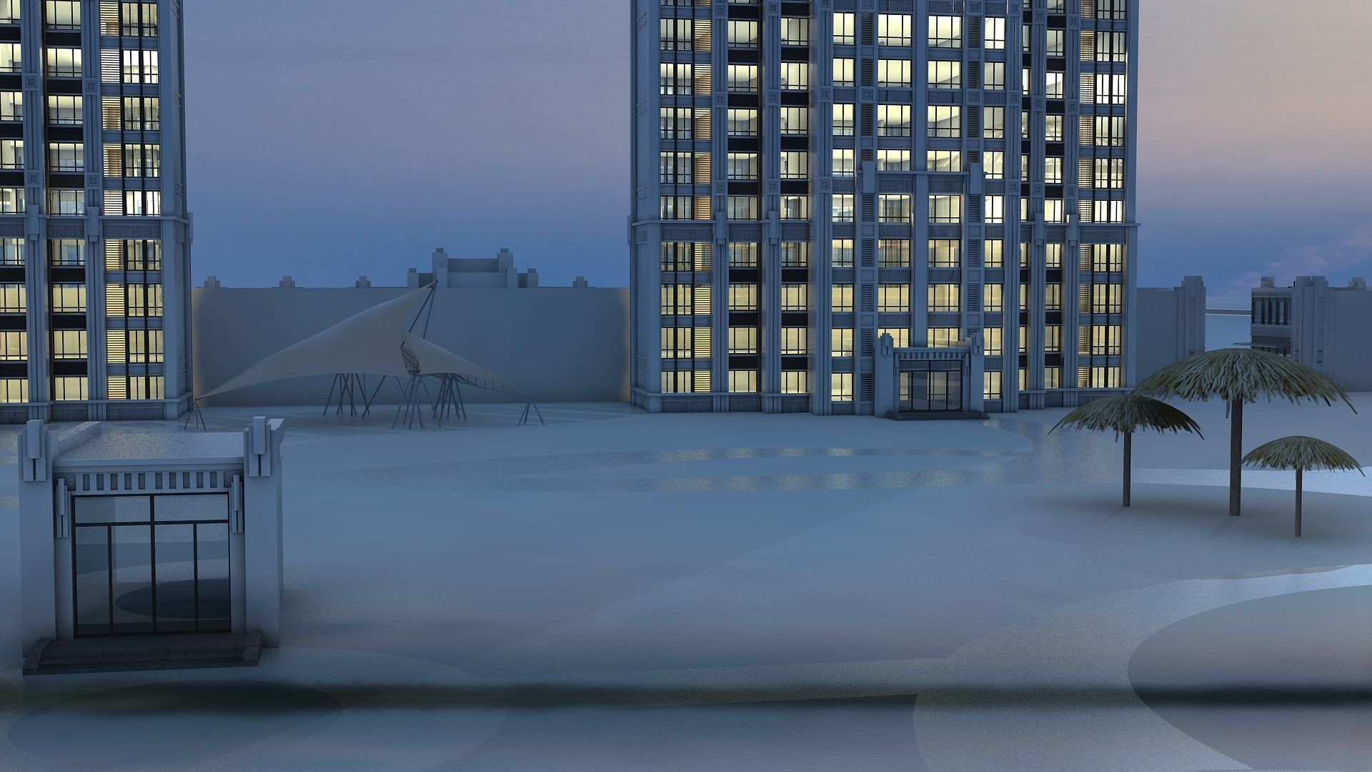  Night View 3D model_20