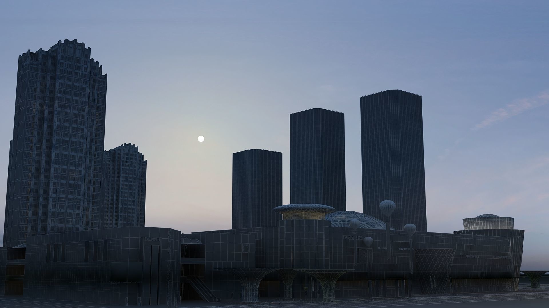  Night View 3D model_22