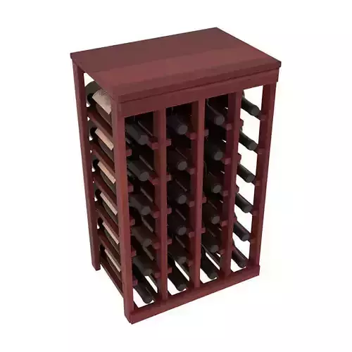 Karnes Wood Floor Wine Bottle Rack 3D model
