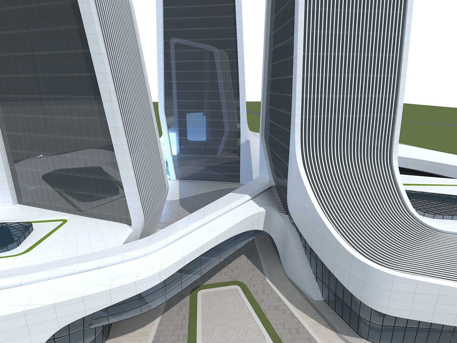 Office Building 1 3D model_7