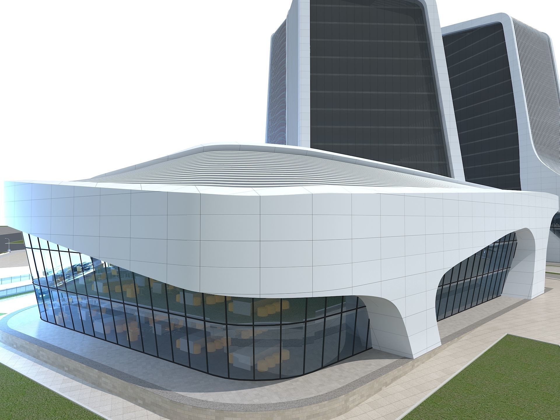 Office Building 1 3D model_9
