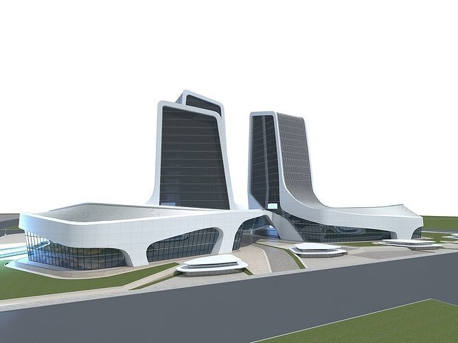 Office Building 1 3D model