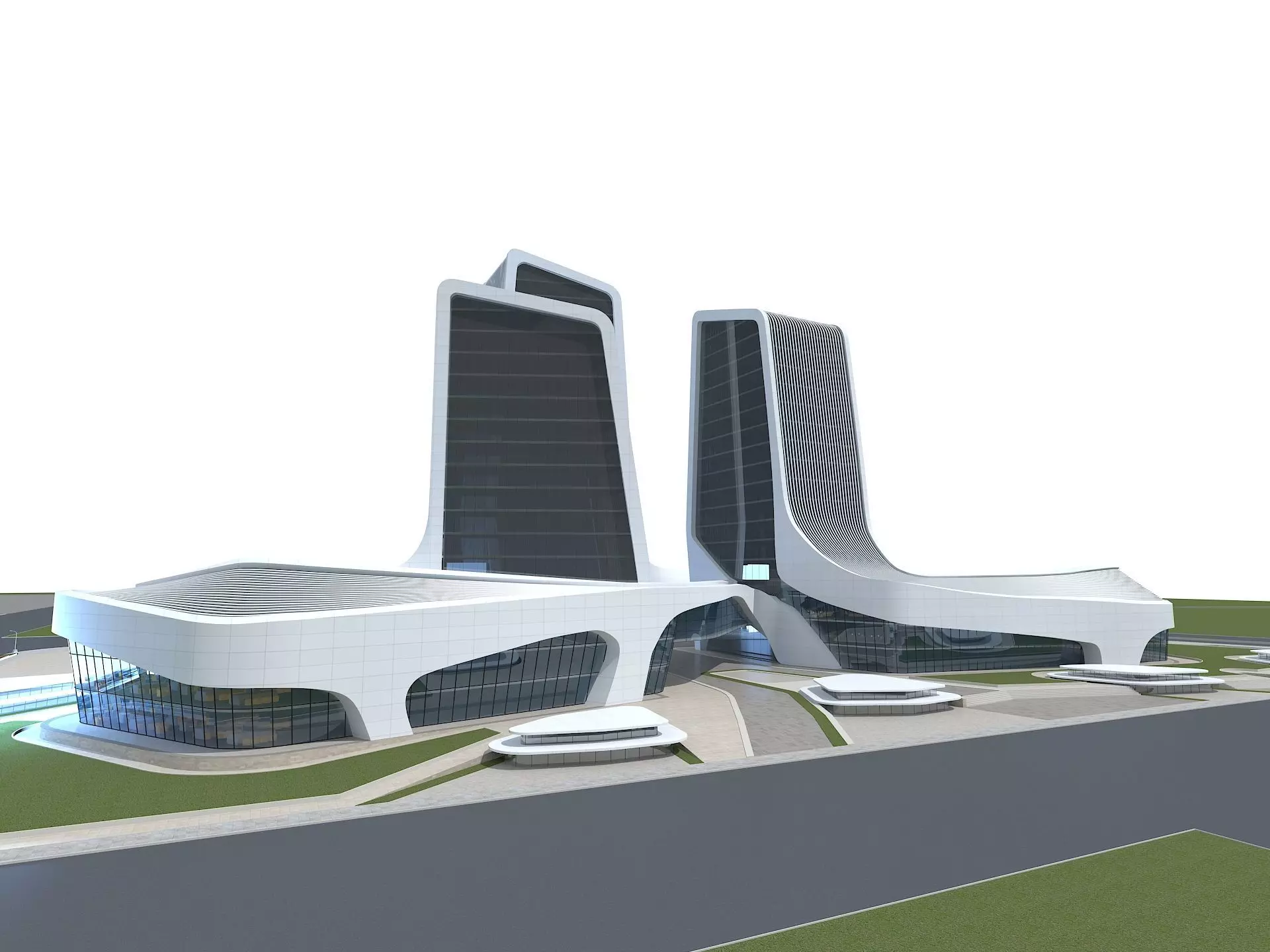 Office Building 1 3D model_0