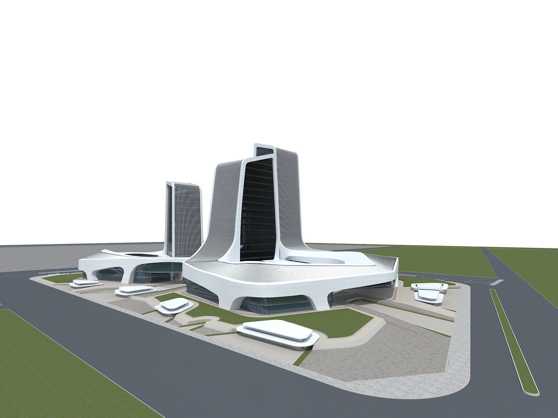 Office Building 1 3D model_3