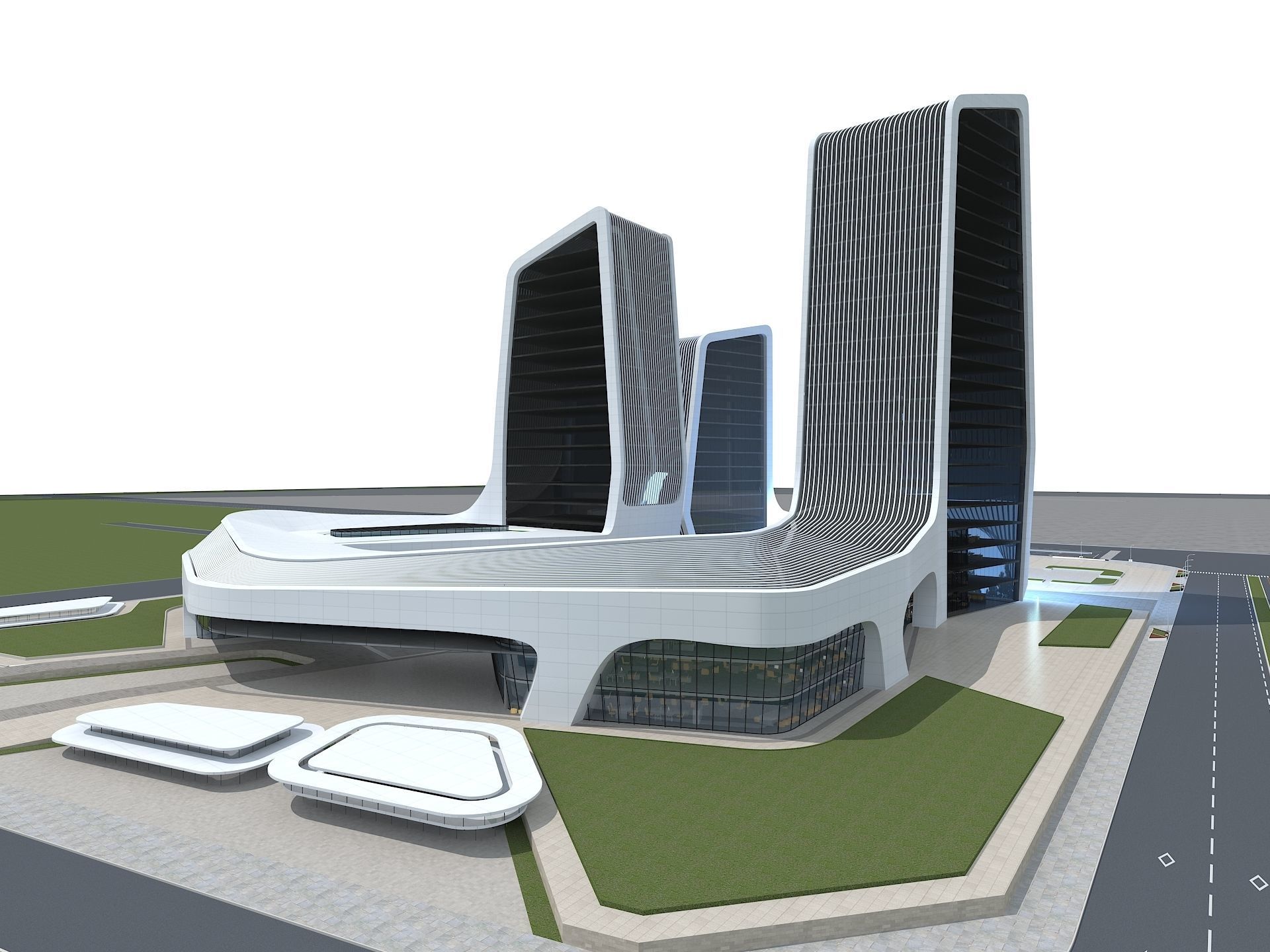 Office Building 1 3D model_5