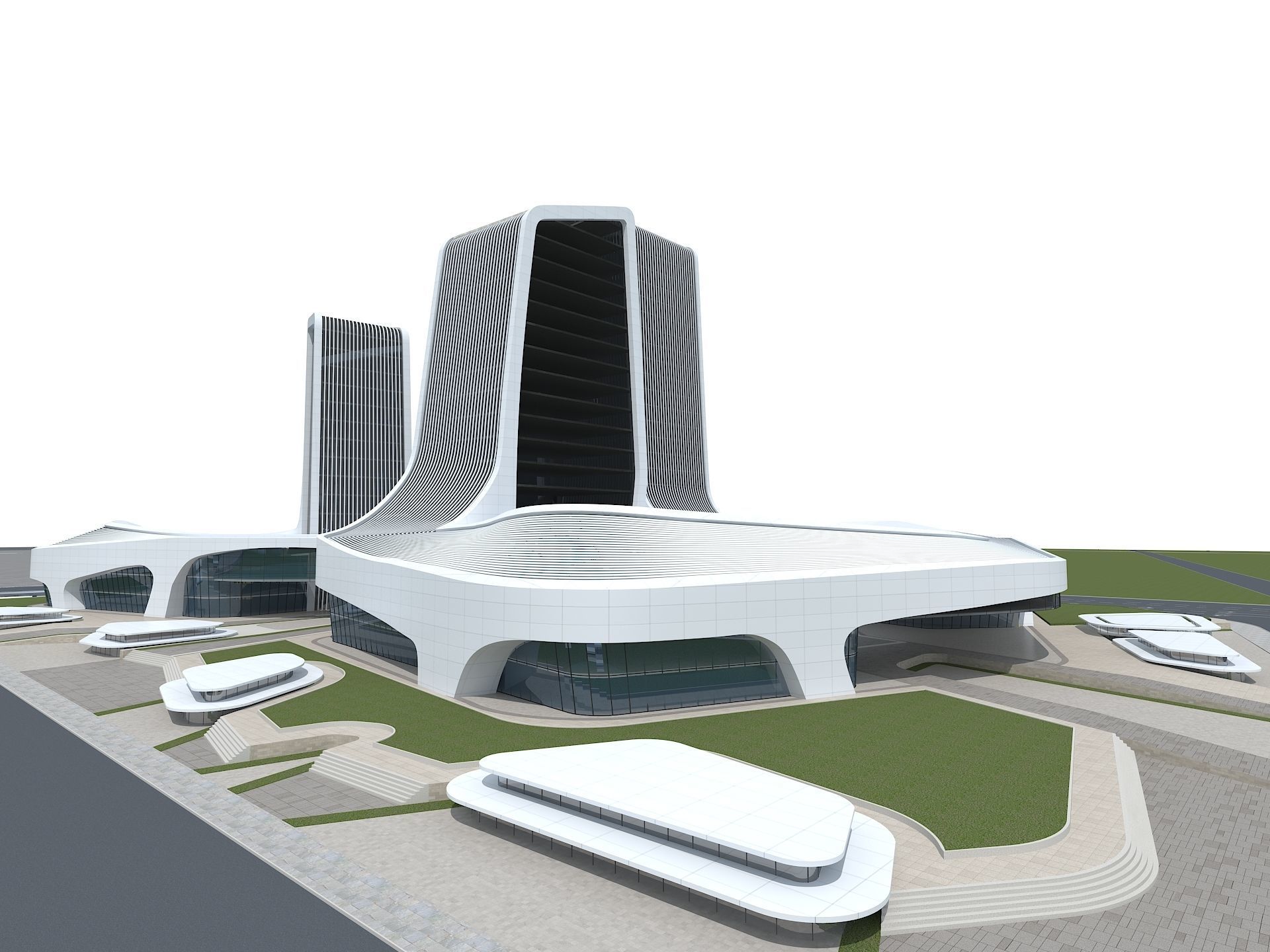Office Building 1 3D model_6