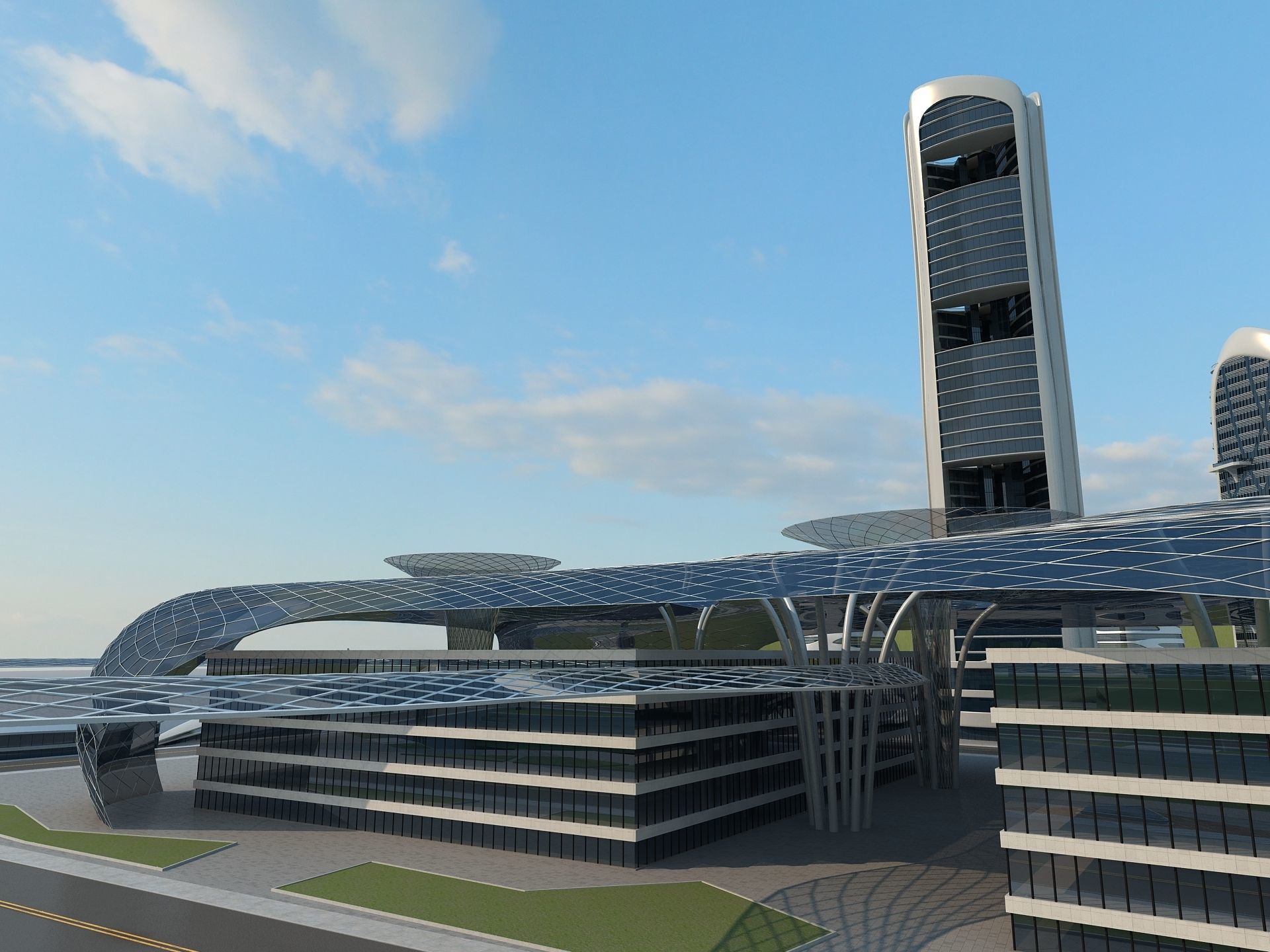  Office Building 2 3D model_10
