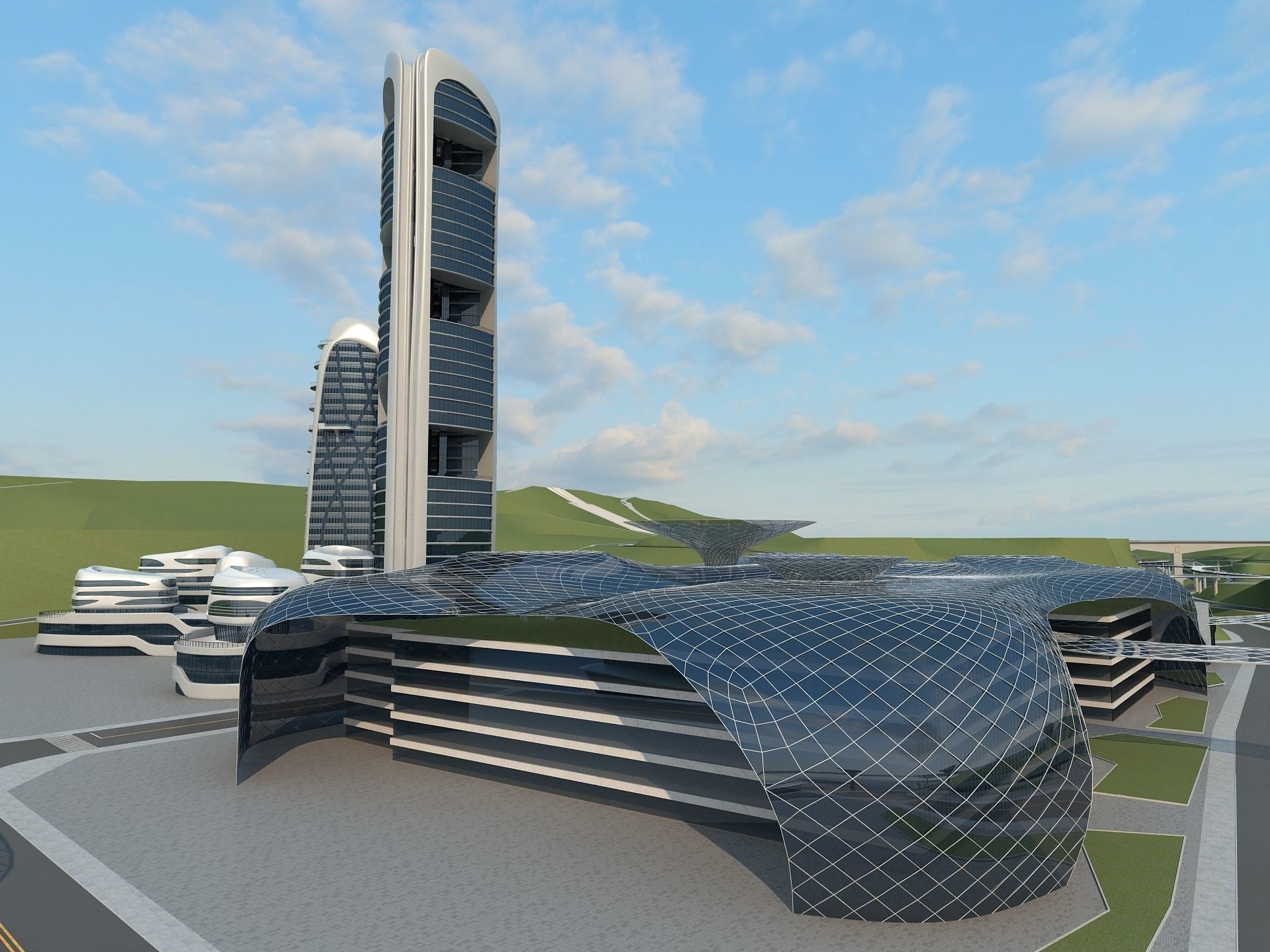  Office Building 2 3D model_5