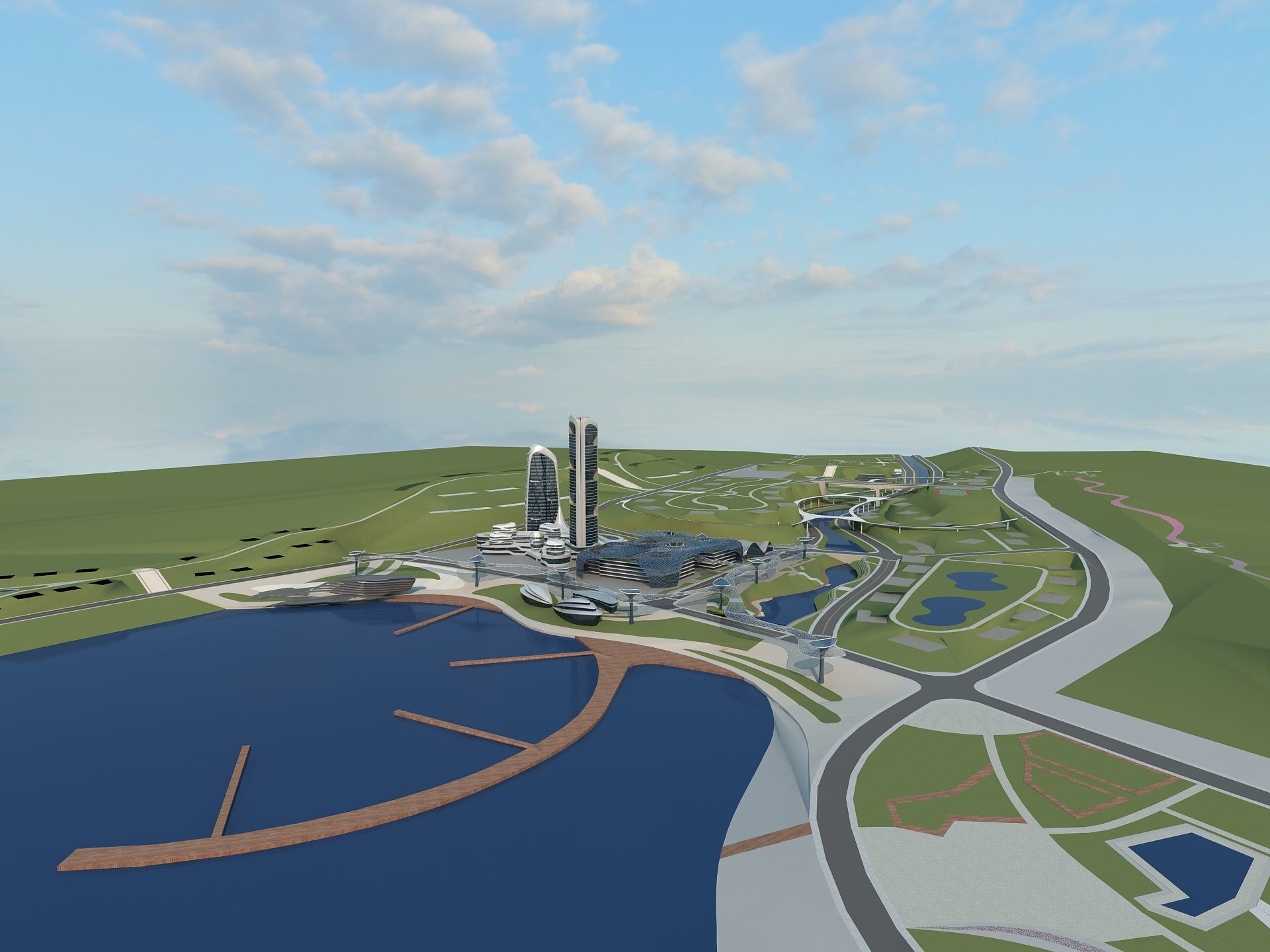  Office Building 2 3D model_2