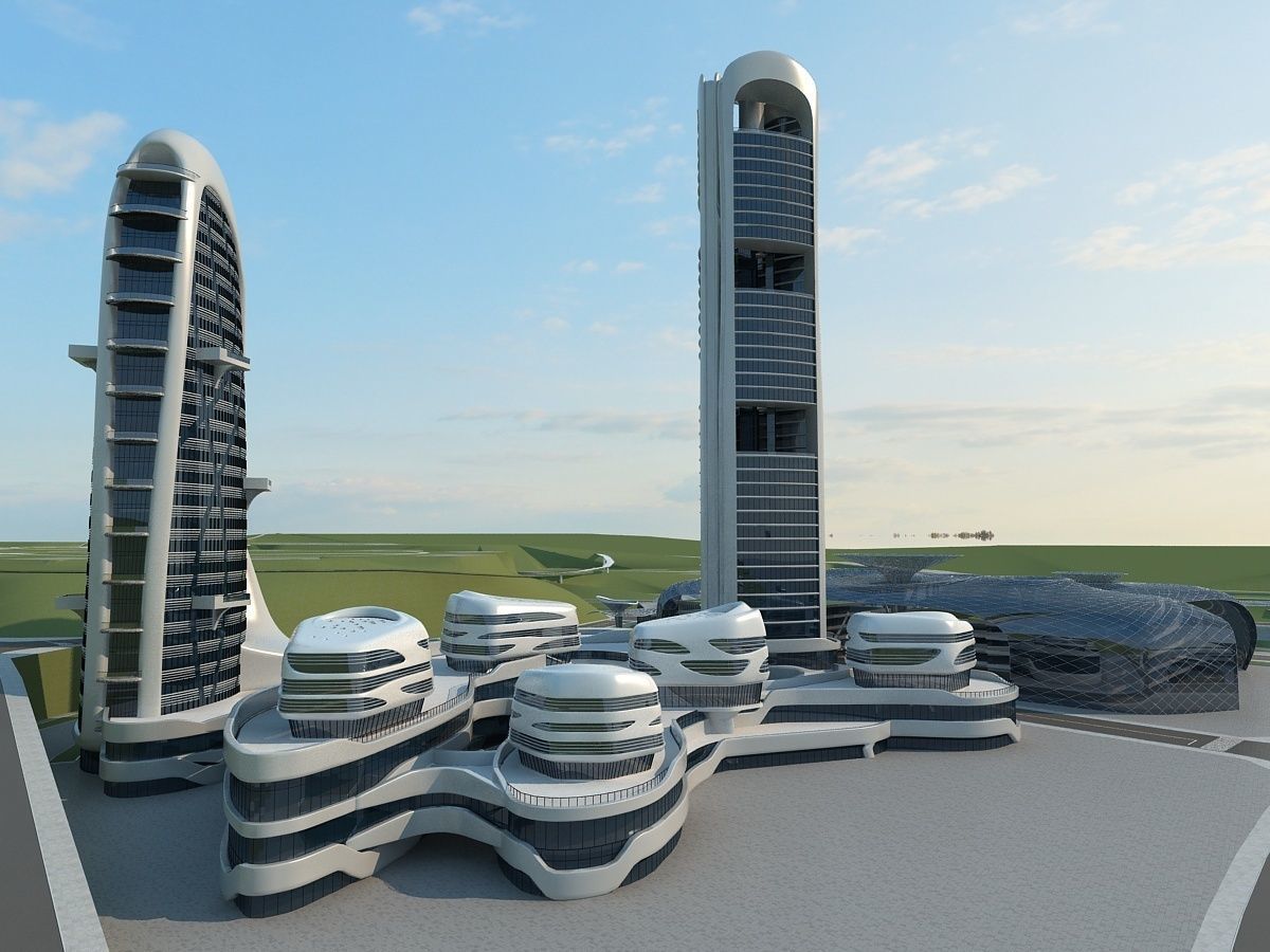  Office Building 2 3D model_1