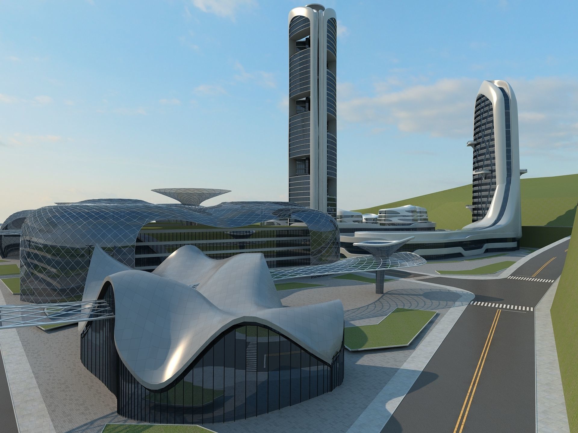  Office Building 2 3D model_6