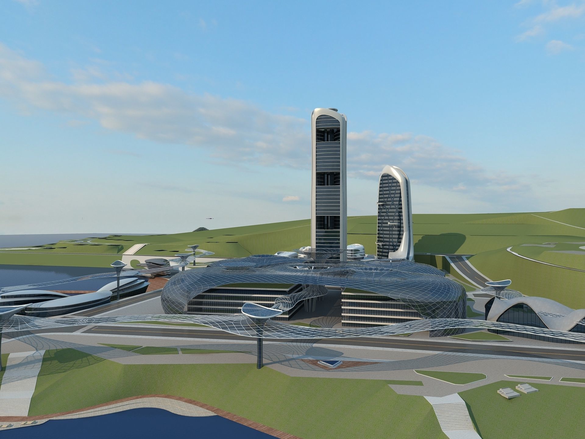  Office Building 2 3D model_4