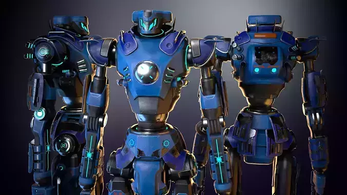 Sci-fi mech 00 Low-poly 3D model
