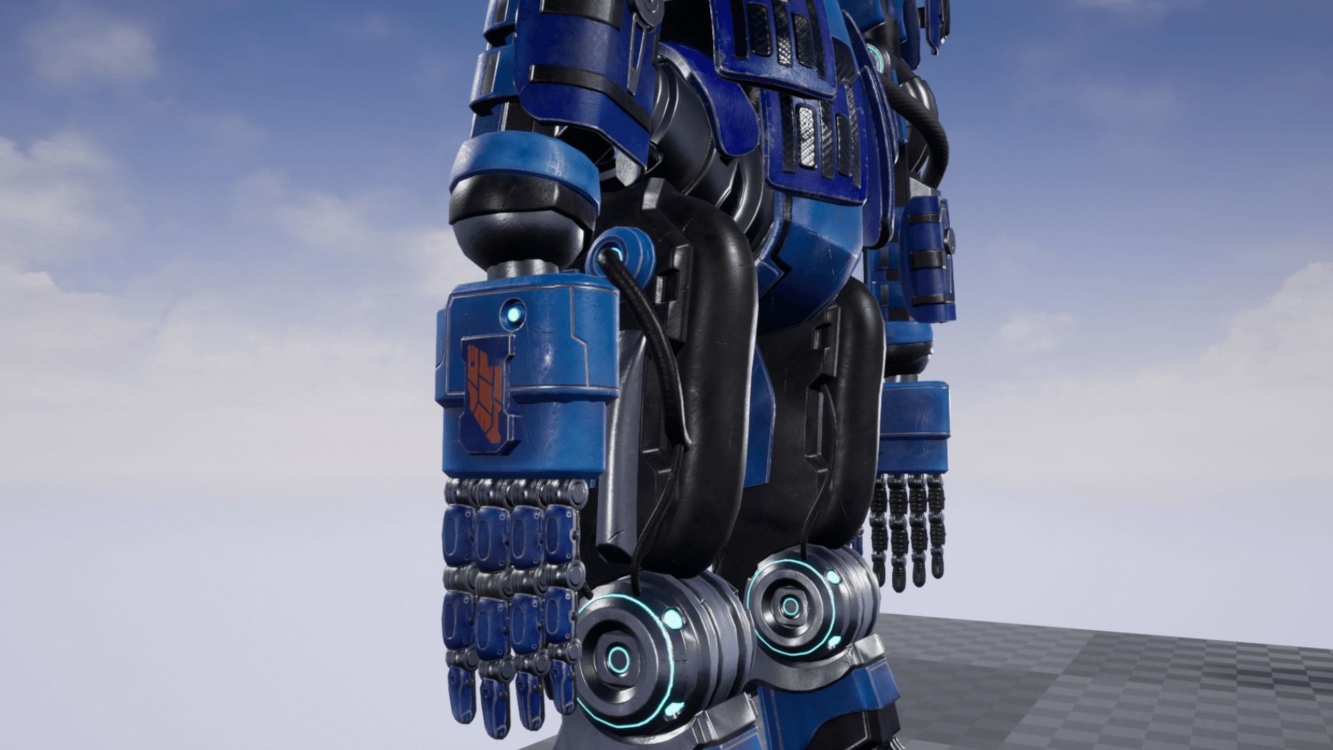 Sci-fi mech 00 Low-poly 3D model_13