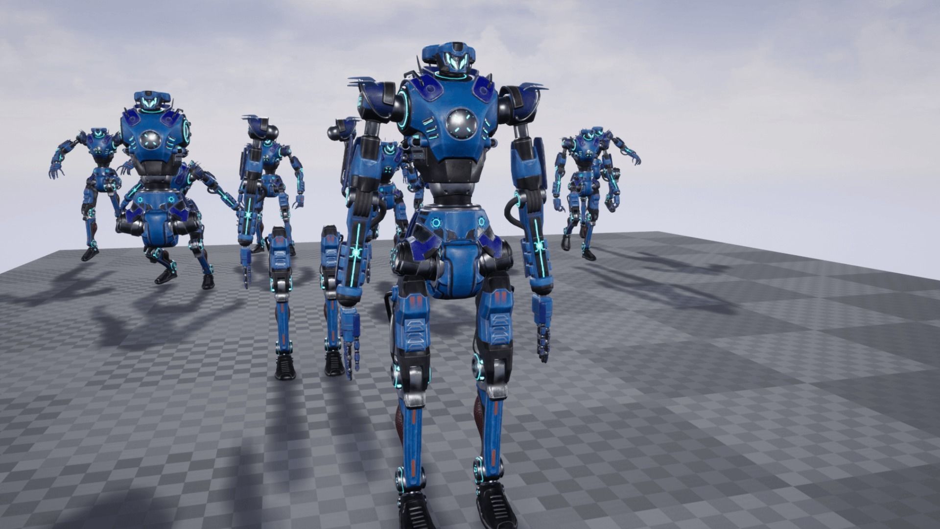 Sci-fi mech 00 Low-poly 3D model_21