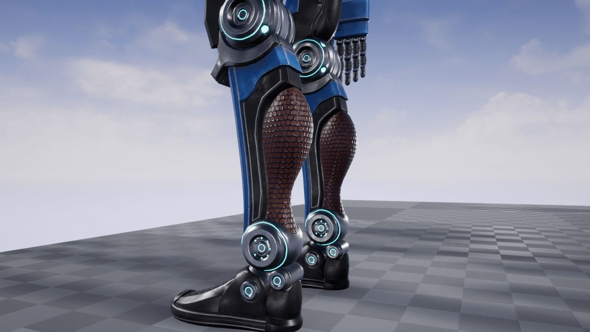 Sci-fi mech 00 Low-poly 3D model_11