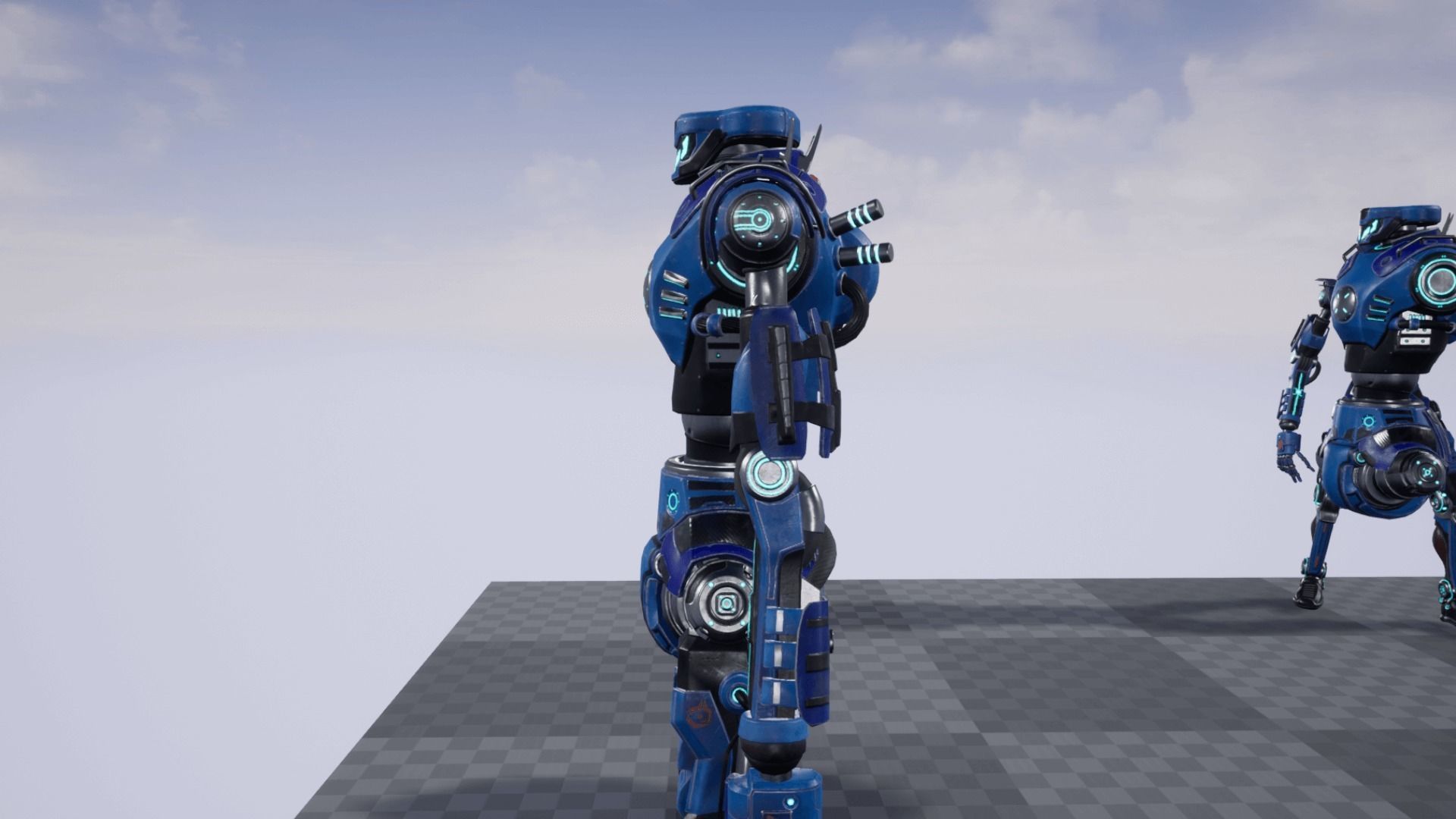 Sci-fi mech 00 Low-poly 3D model_12