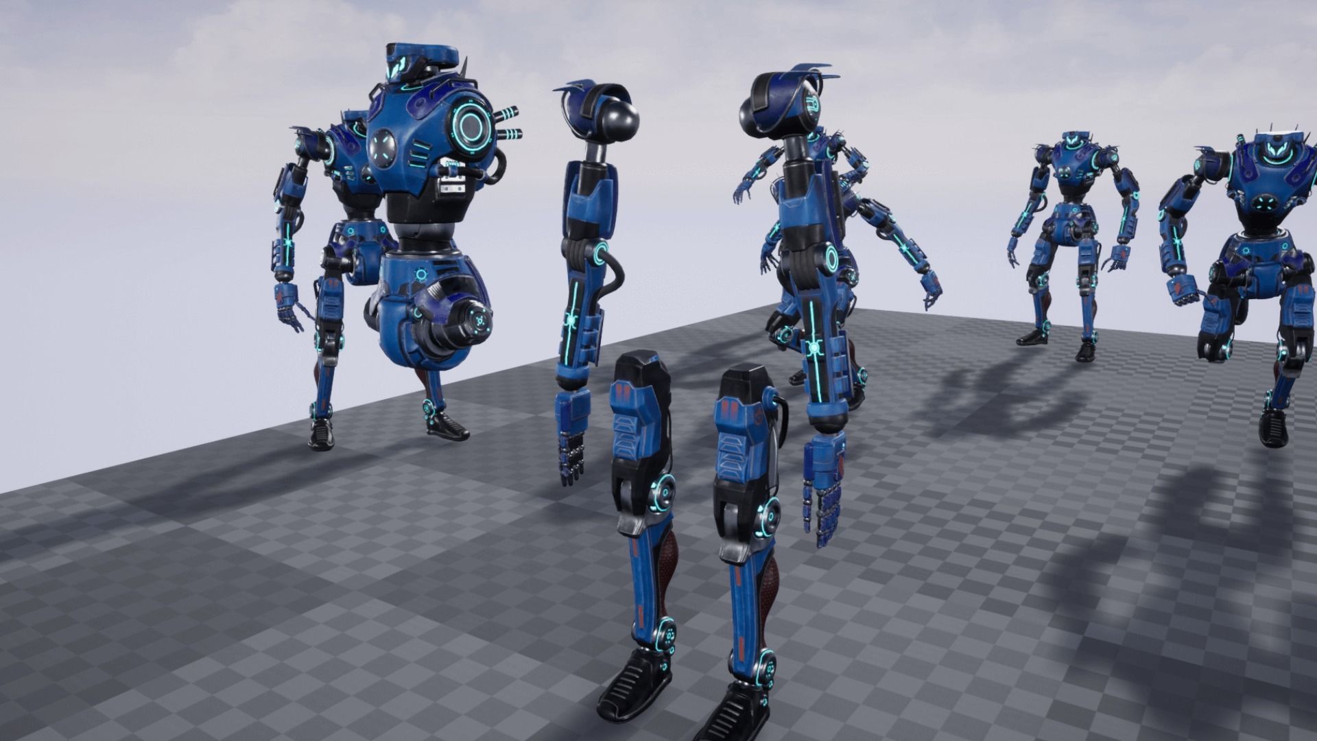 Sci-fi mech 00 Low-poly 3D model_15