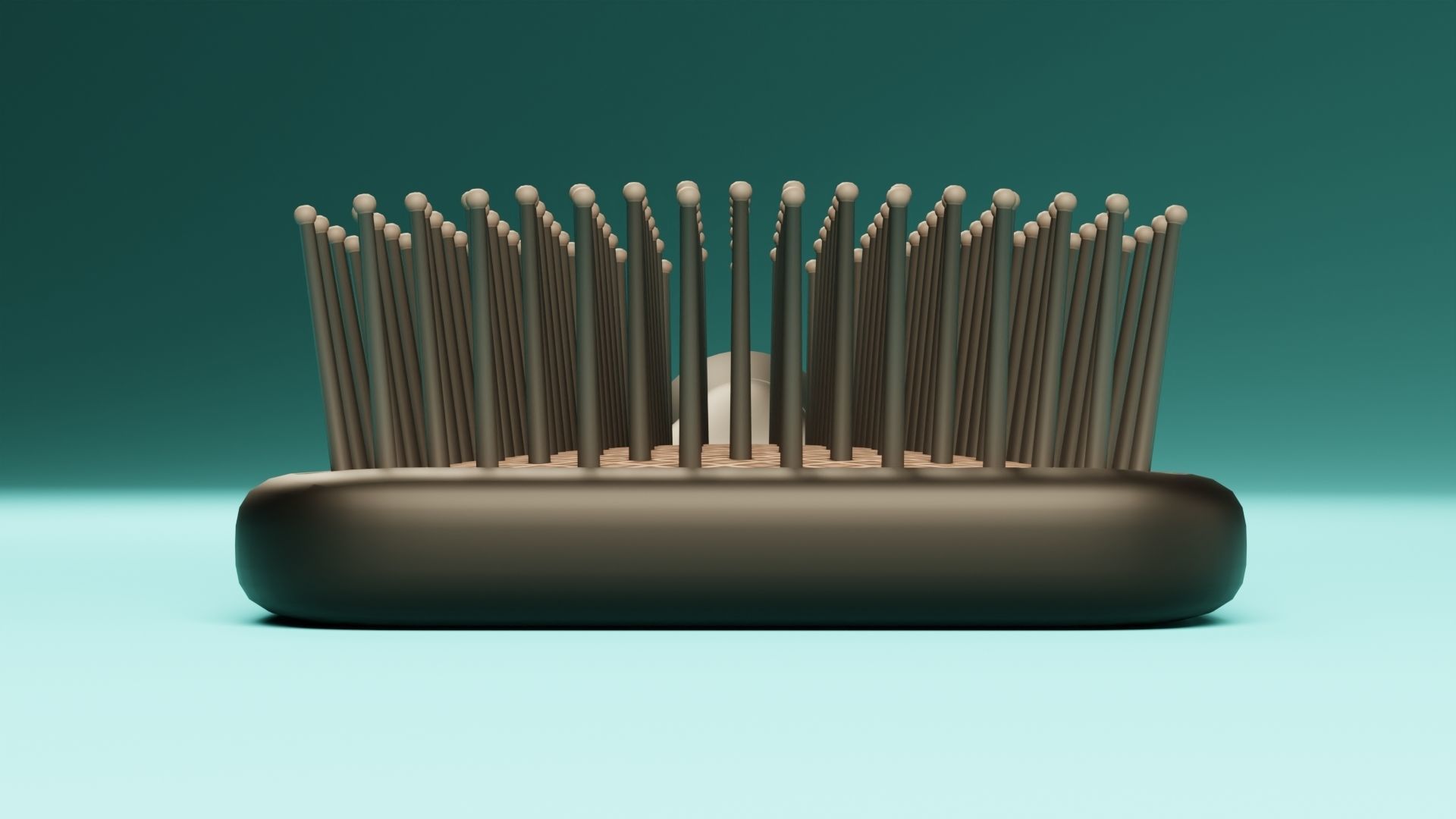 Paddle Hairbrush 3D model_6
