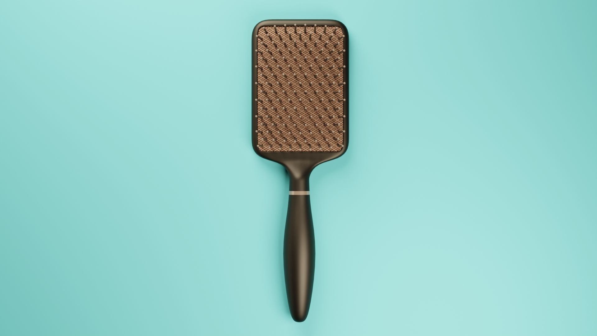 Paddle Hairbrush 3D model_13