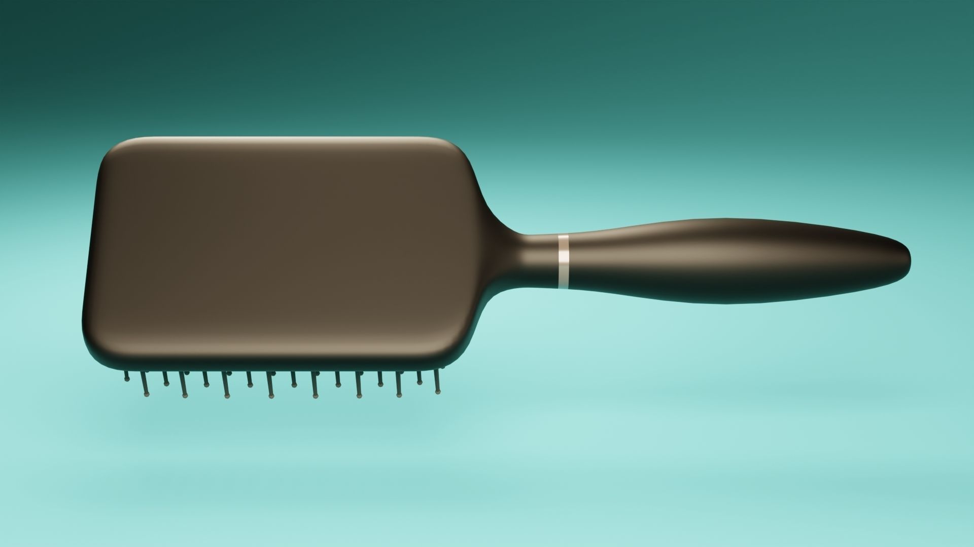 Paddle Hairbrush 3D model_9