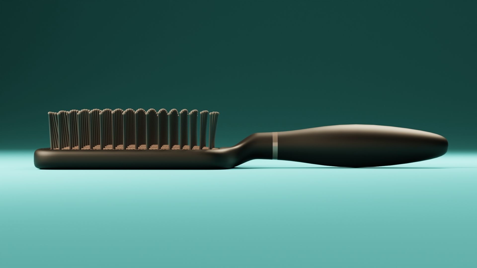 Paddle Hairbrush 3D model_11