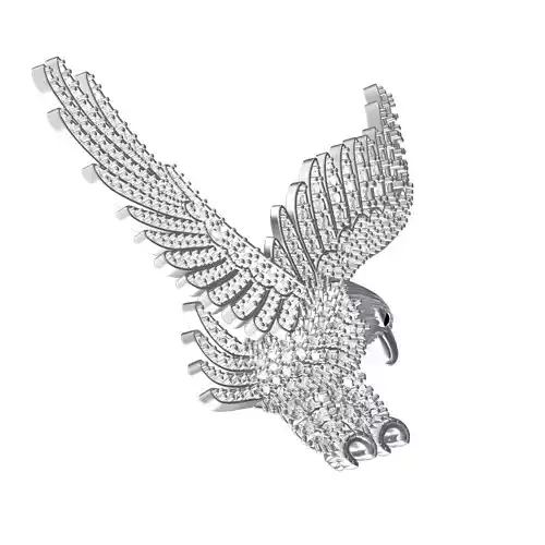 Unique Flying Eagle Diamond Hip Hop Pendant