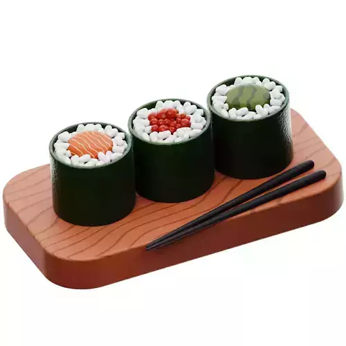 Sushi 3D Icon