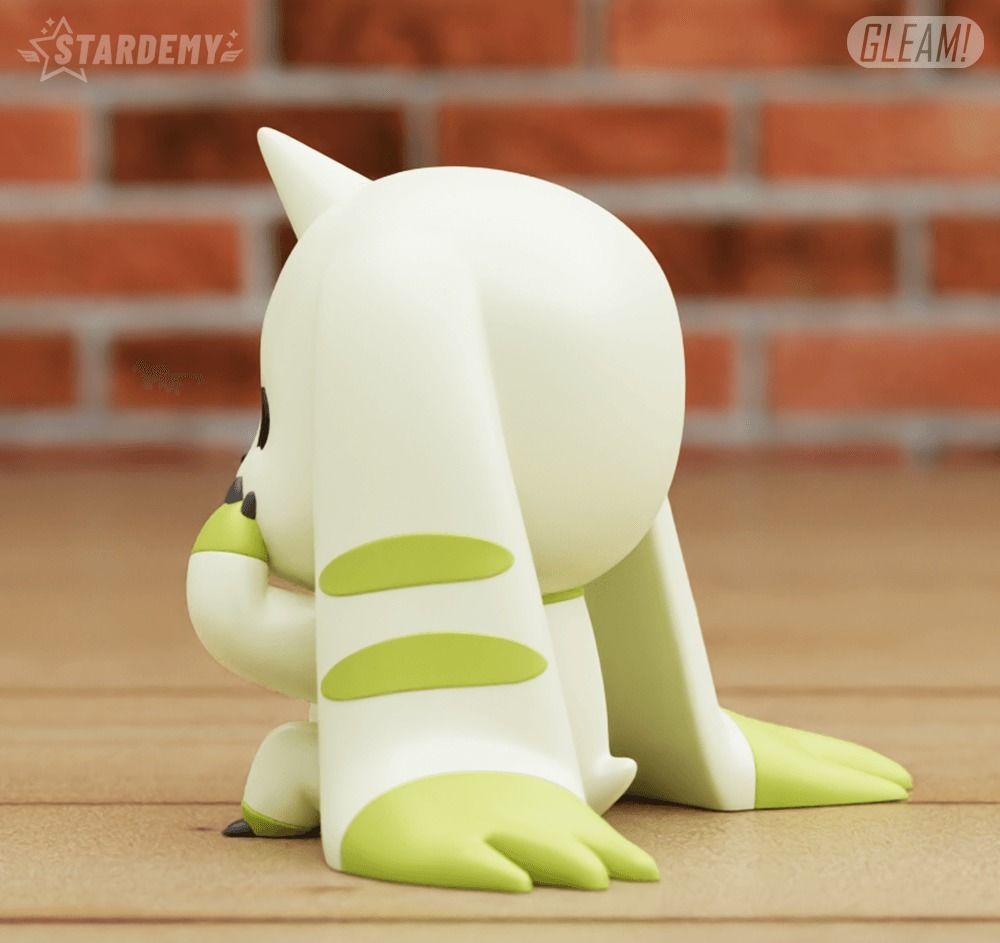 Terriermon Chibi no supports 2 different poses Digimon 3D print model_12