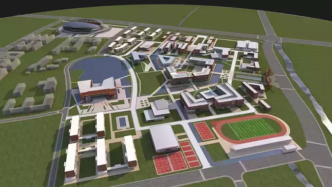 School 3 3D model