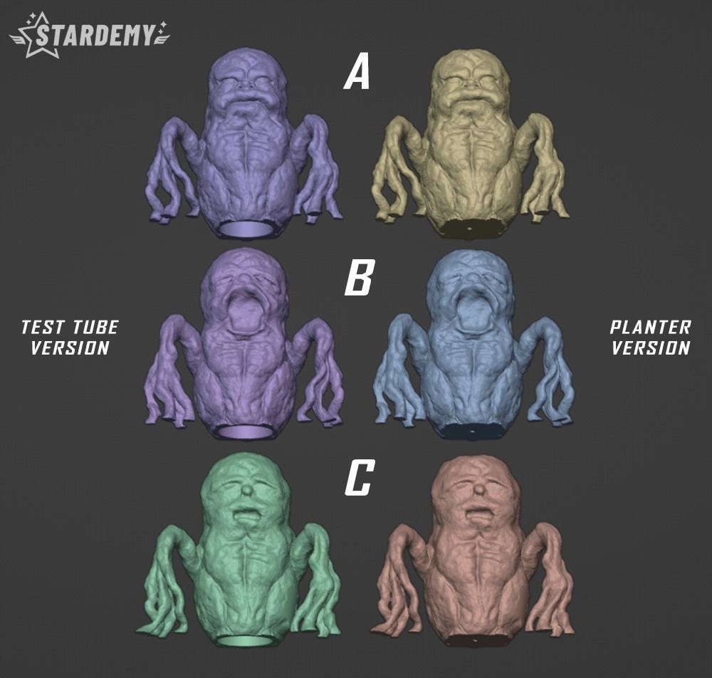 Mandrake Planter from Harry Potter no supports 3D print model_6