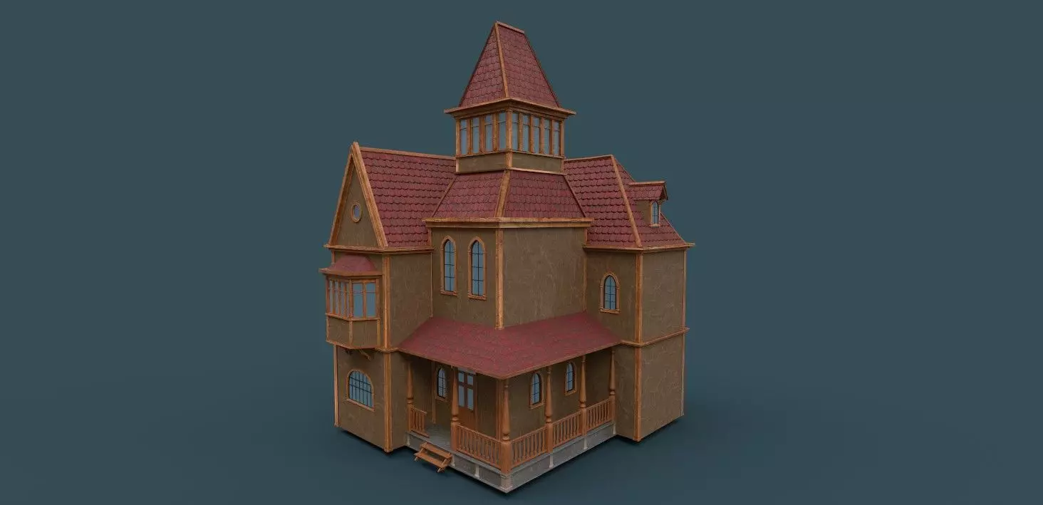 vectorian house 3D model_0